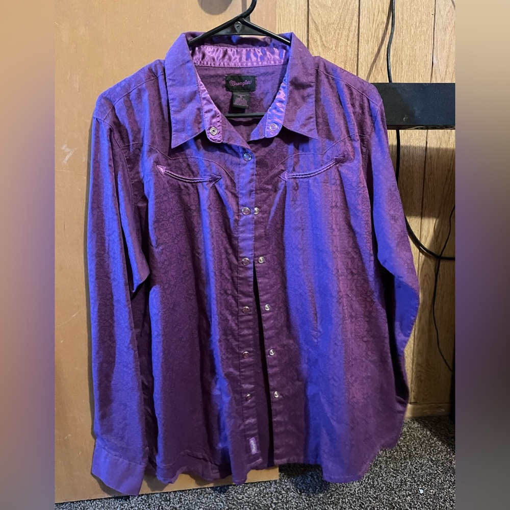 Vintage Wrangler Pearl snap button up